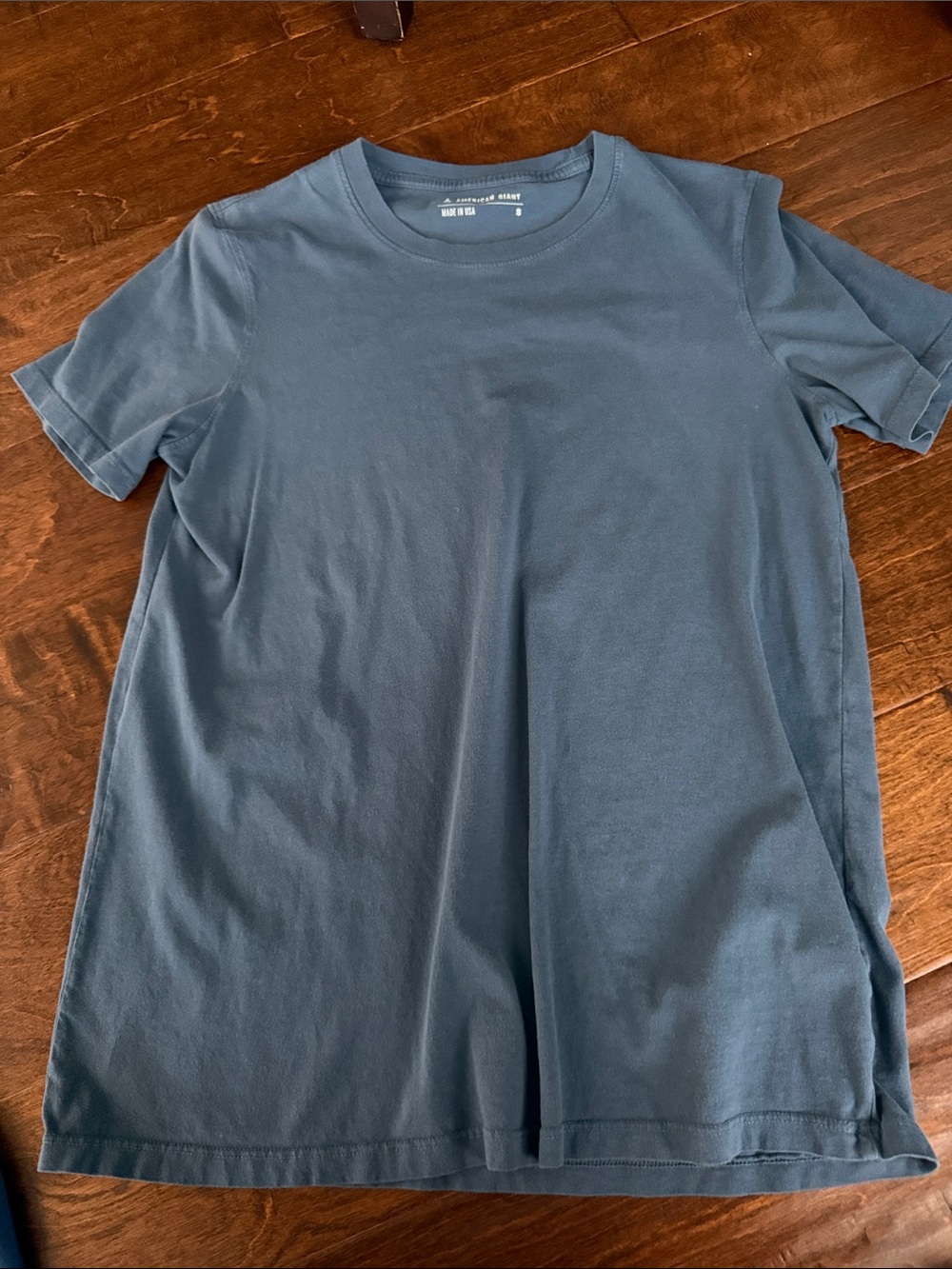 American Giant Short Sleeve Crewneck T-Shirt in Slate Blue